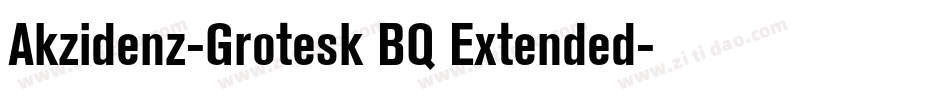 Akzidenz-Grotesk BQ Extended字体转换
